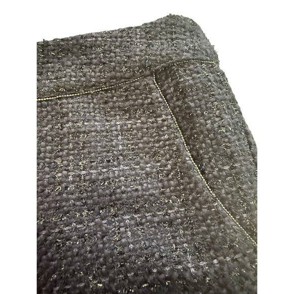 Monteau Women's Large L Navy and Black Tweed‎ Shorts - Picture 3 of 5